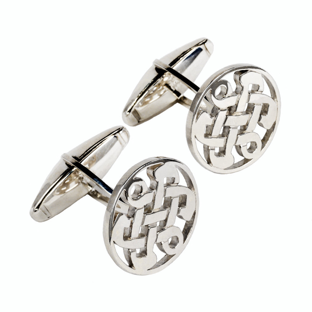 Sterling Silver Celtic Love Knot Cufflinks
