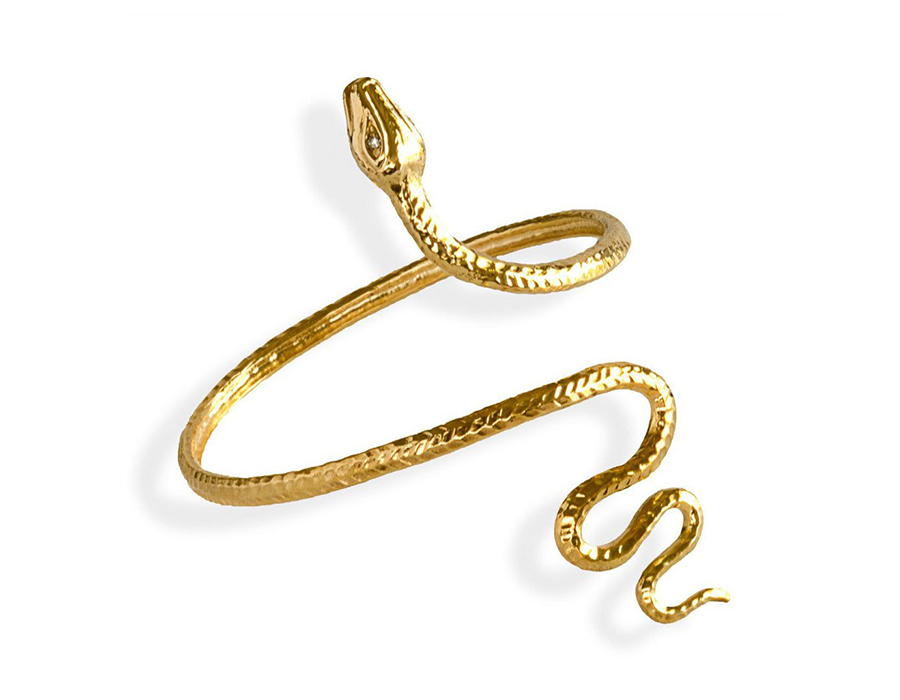 Brass Snake Arm Cuff